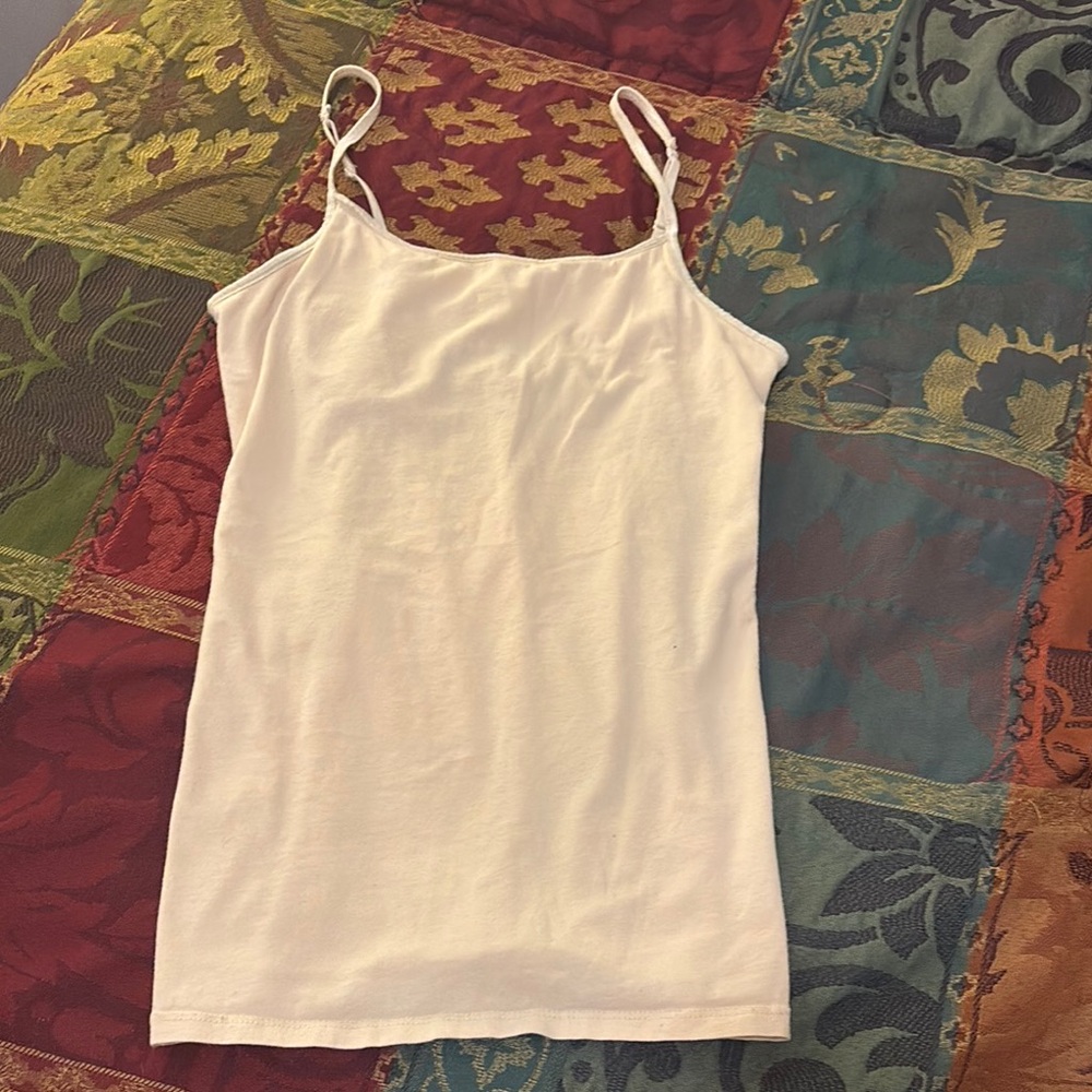 Creme/Beige Fitted Sleeveless Camisole